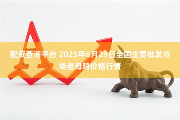 配资查询平台 2025年6月29日全国主要批发市场老母鸡价格行情