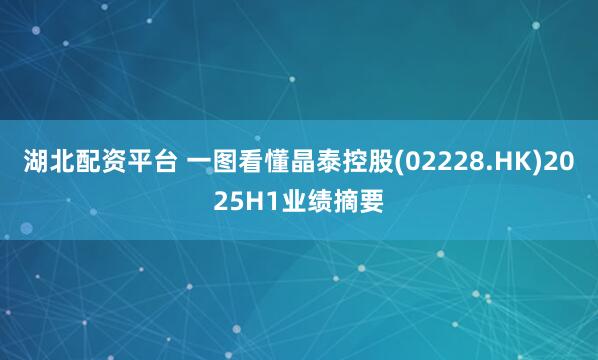 湖北配资平台 一图看懂晶泰控股(02228.HK)2025H1业绩摘要